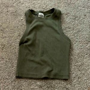 Dark green crop top